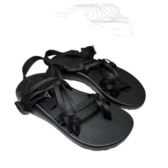 Chaco Women's ZX2 Classic Strappy Sport Sandal, Black, 7 M US New - Picture 1 of 4